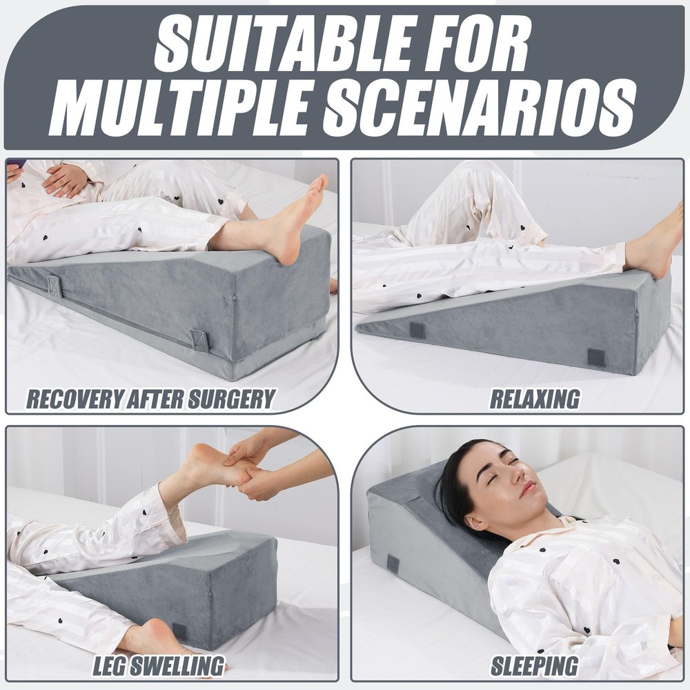 Leg Elevation Pillows for After Surgery, Adjustable Height Knee Surgery Recov...