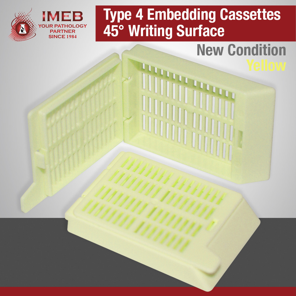 Embedding Cassettes, Type-4, YELLOW, 1000 Per Case Pack