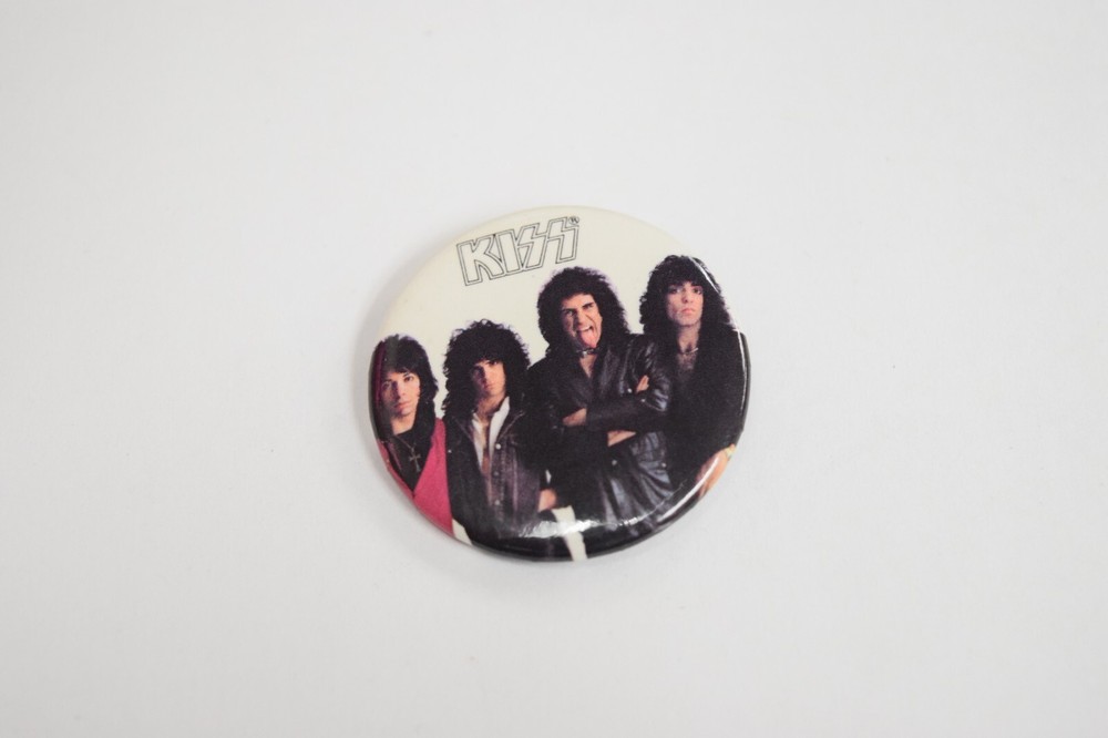 Kiss - Vintage Pinback Button by Button Up - Excellent Condition.