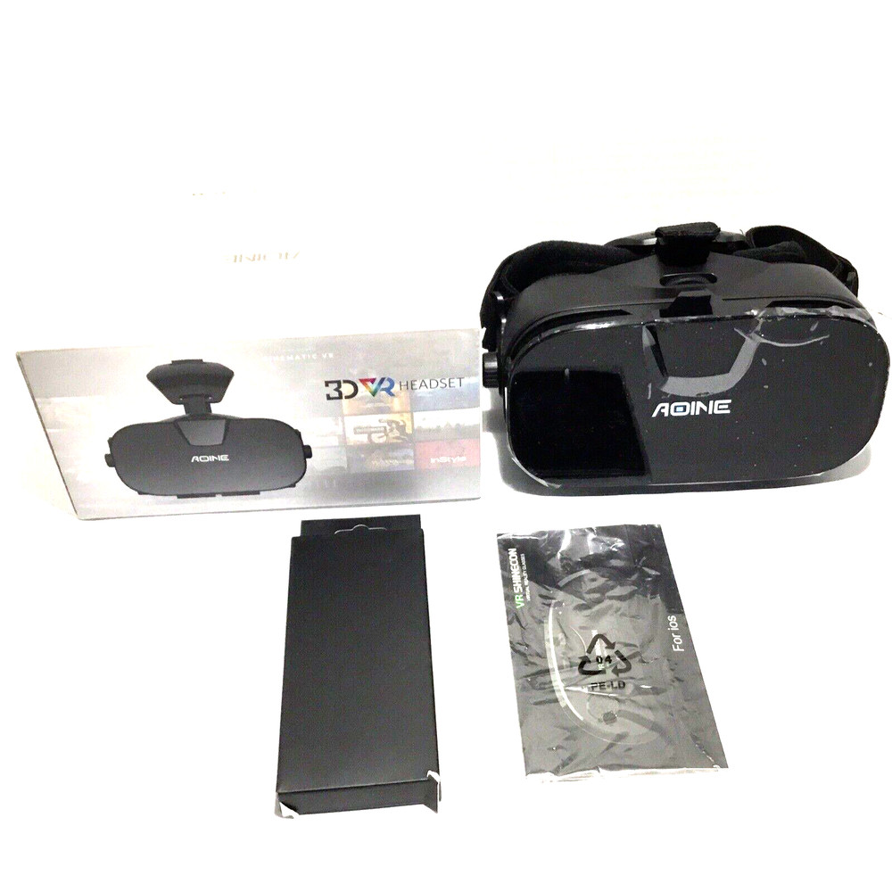 Virtual Reality Glasses 3D VR BOX with Headset Remote Control for Android iPhone