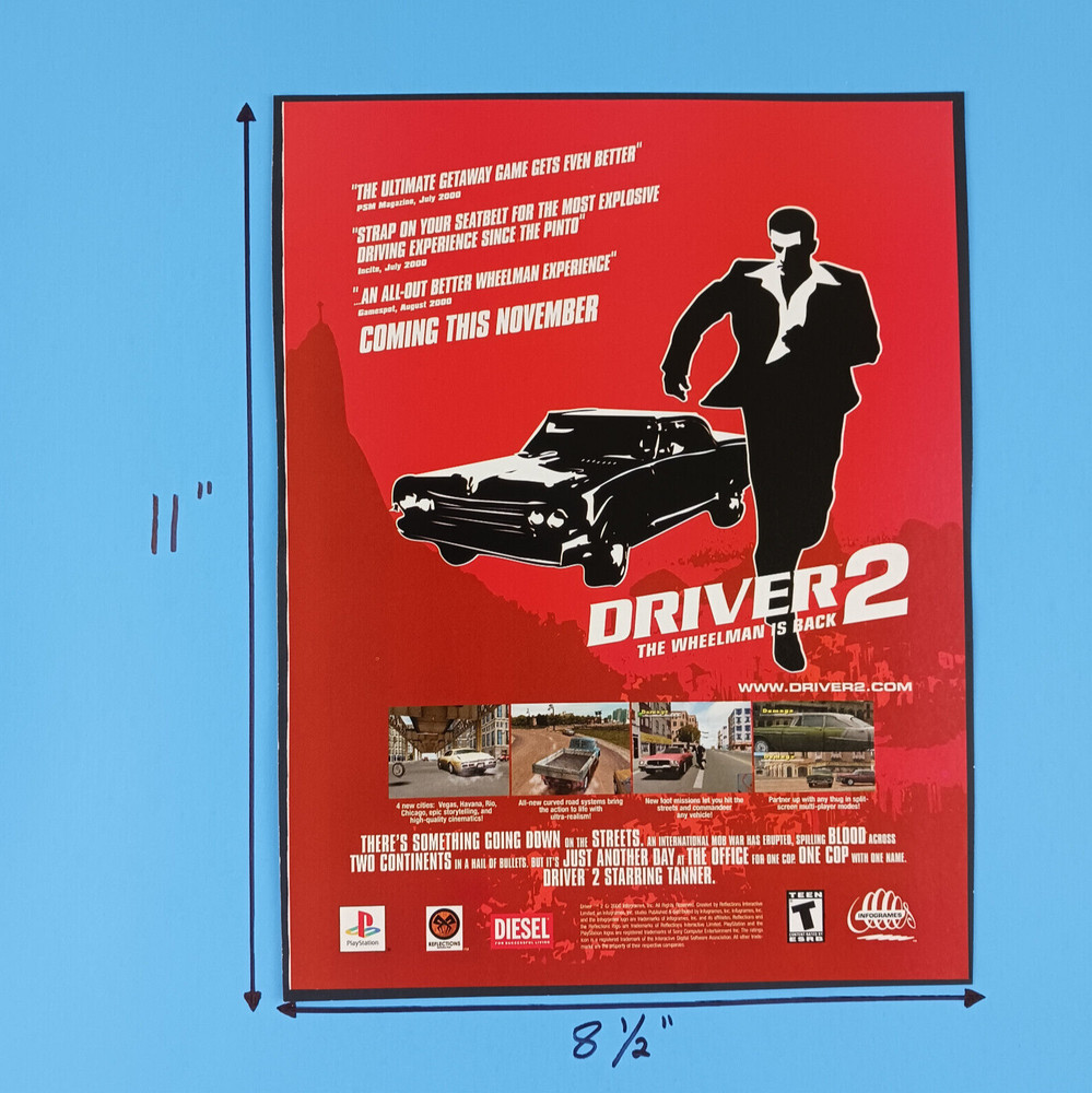 2000 Driver 2 Print Advertisement