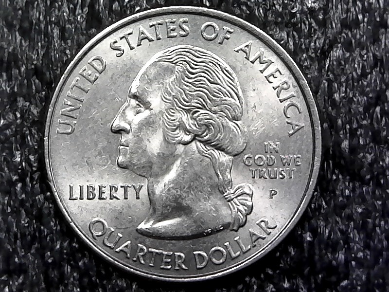 2003-P Washington Quarter - Maine - Die Chips Error #T434