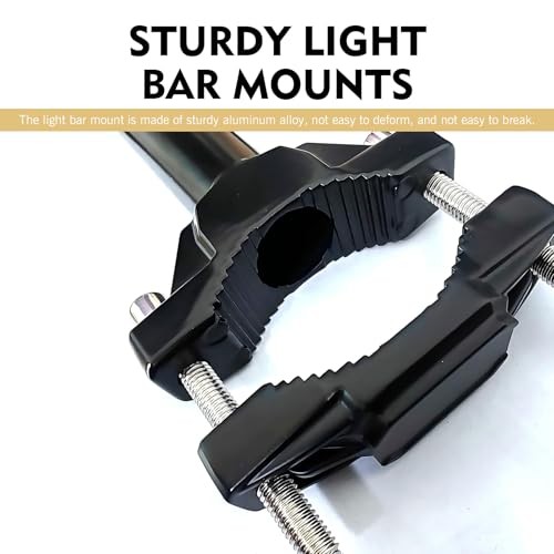 2 PCS Motorcycle Spotlight Mount Brackets, Alloy Front Fork Lamp Bracket for