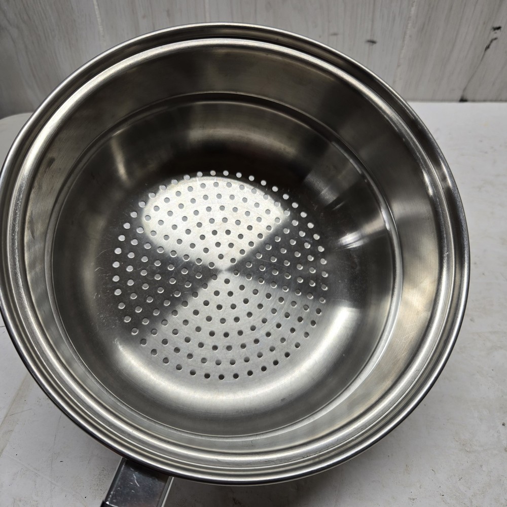 Saladmaster 8” Strainer/Steamer Insert Stainless Steel With Handle