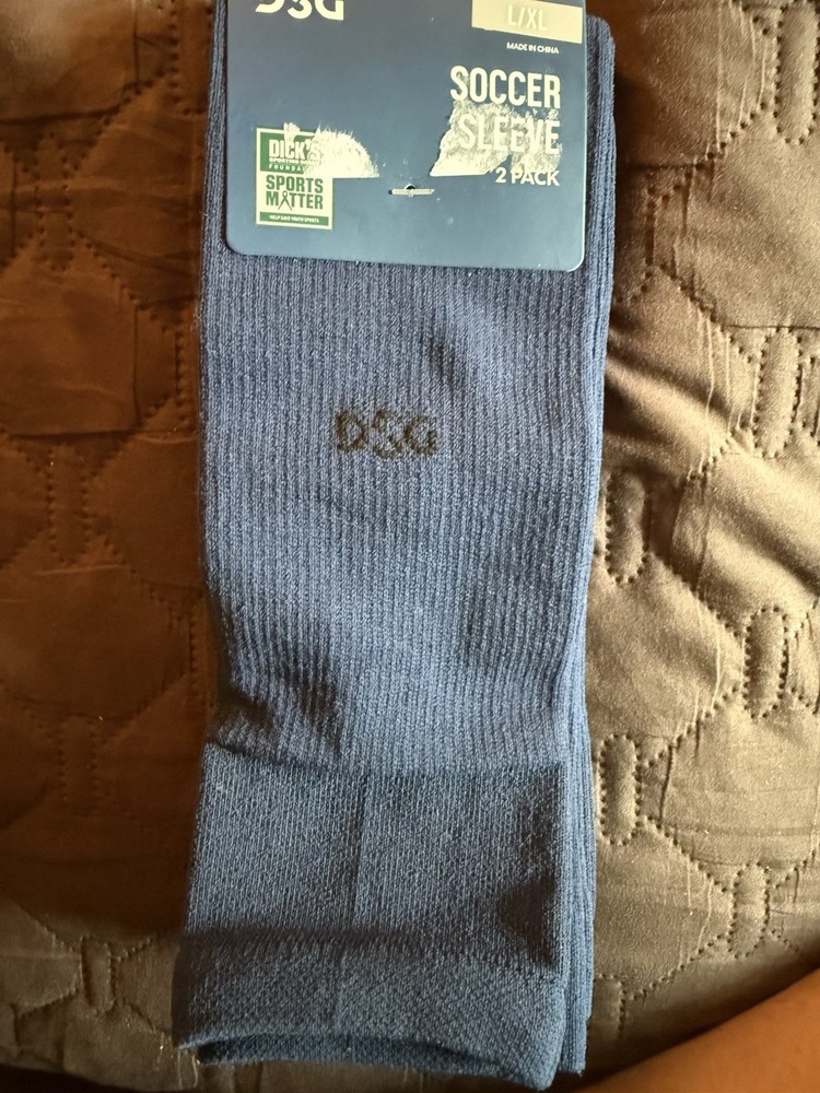 SOCCER SLEEVE 2-PACK/NAVY/NEW!!