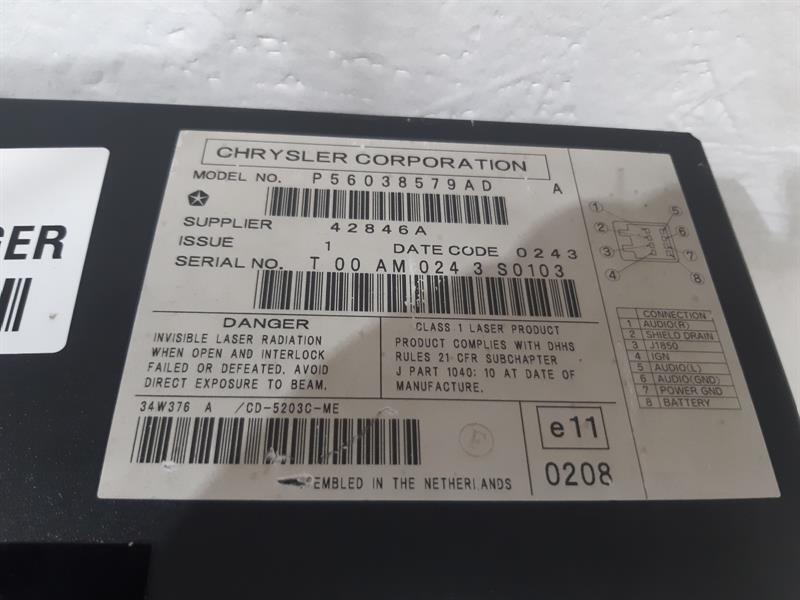 CD MULTICHANGER JEEP CHEROKEE Disc Changer