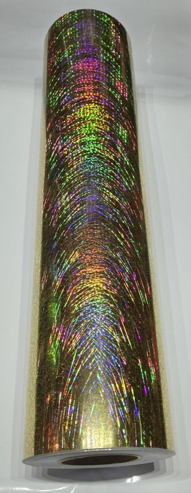 Holographic Gold Light Ray Sign Plotter Cutter Vinyl Roll