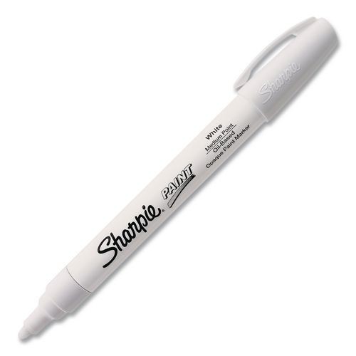 Sharpie Permanent Paint Marker, Medium Bullet Tip, White