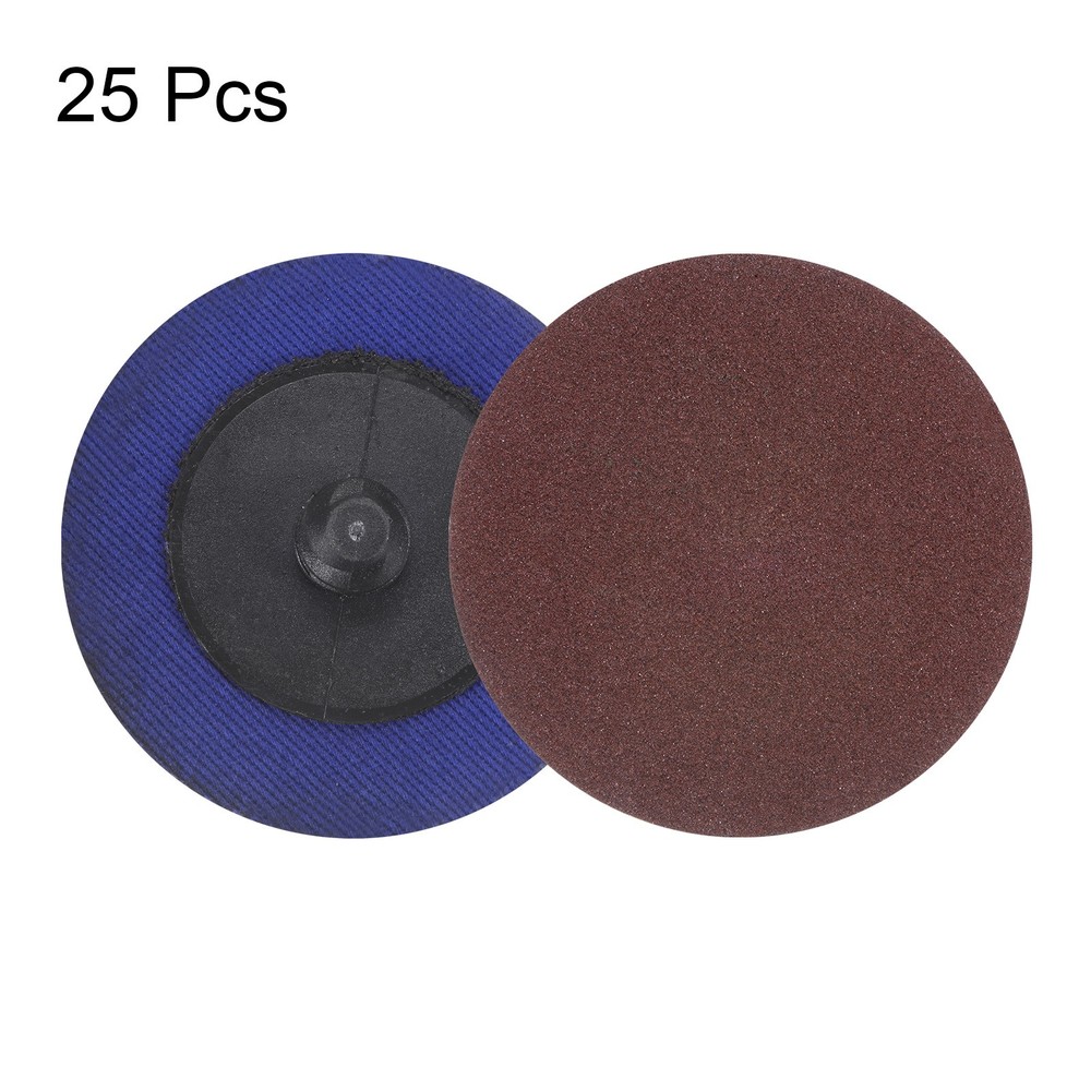 25pcs 2" 220 Grit Quick Change R-Type Sanding Discs Aluminum Oxide