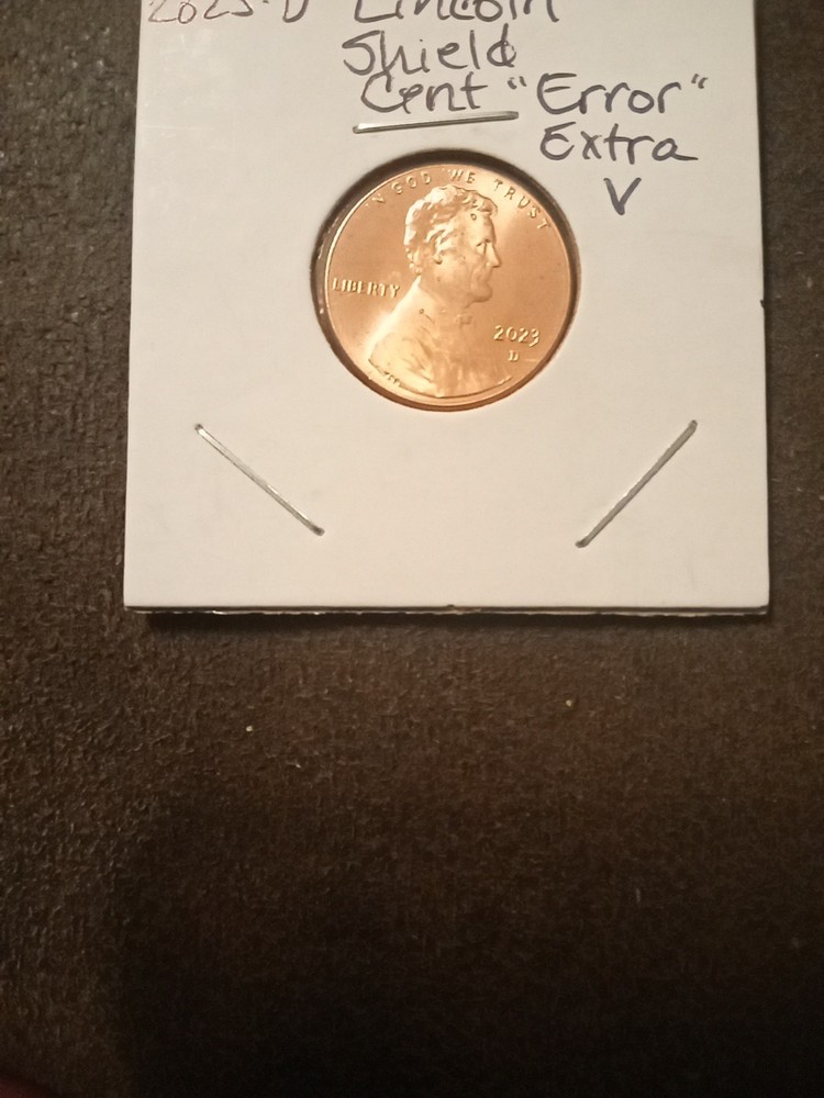 2023 D Lincoln  Cent Error Extra V