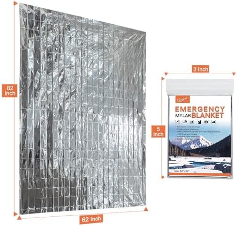 Survival Thermal Mylar Blankets Pack