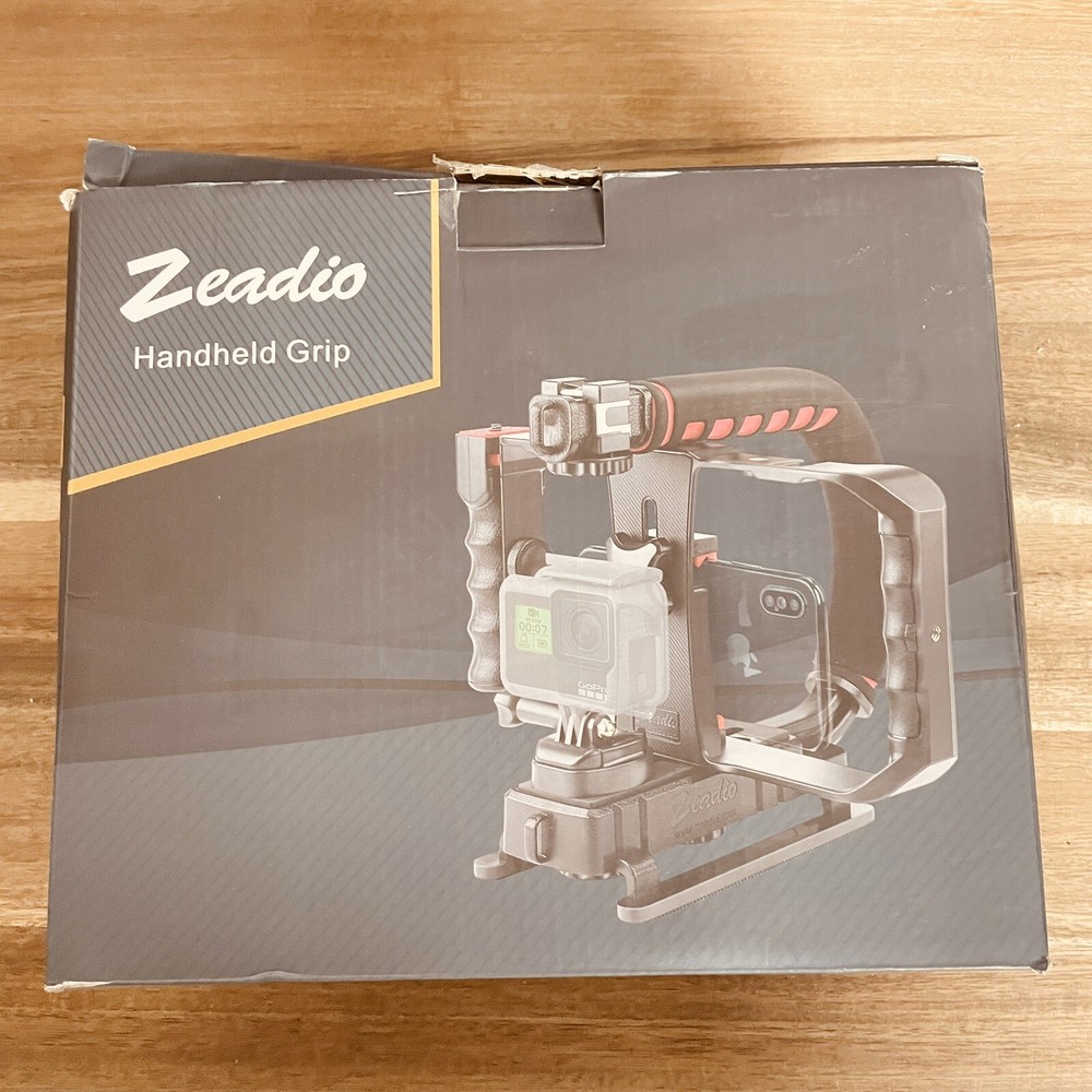Zeadio Camera Smartphone Stabilizer, Portable Handle Grip Handheld Video Rig