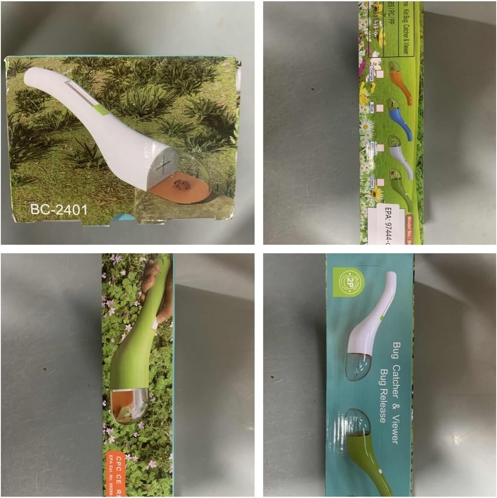 4 Pack Humane Bug Catcher – Contactless Grabber Tool for Easy Capture