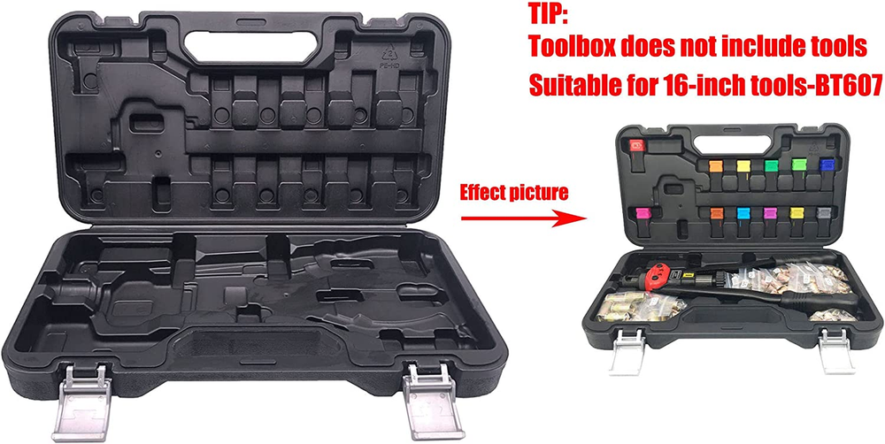 16-Inch Hand Rivet Nut Tool Blow Molded Empty Carry Case