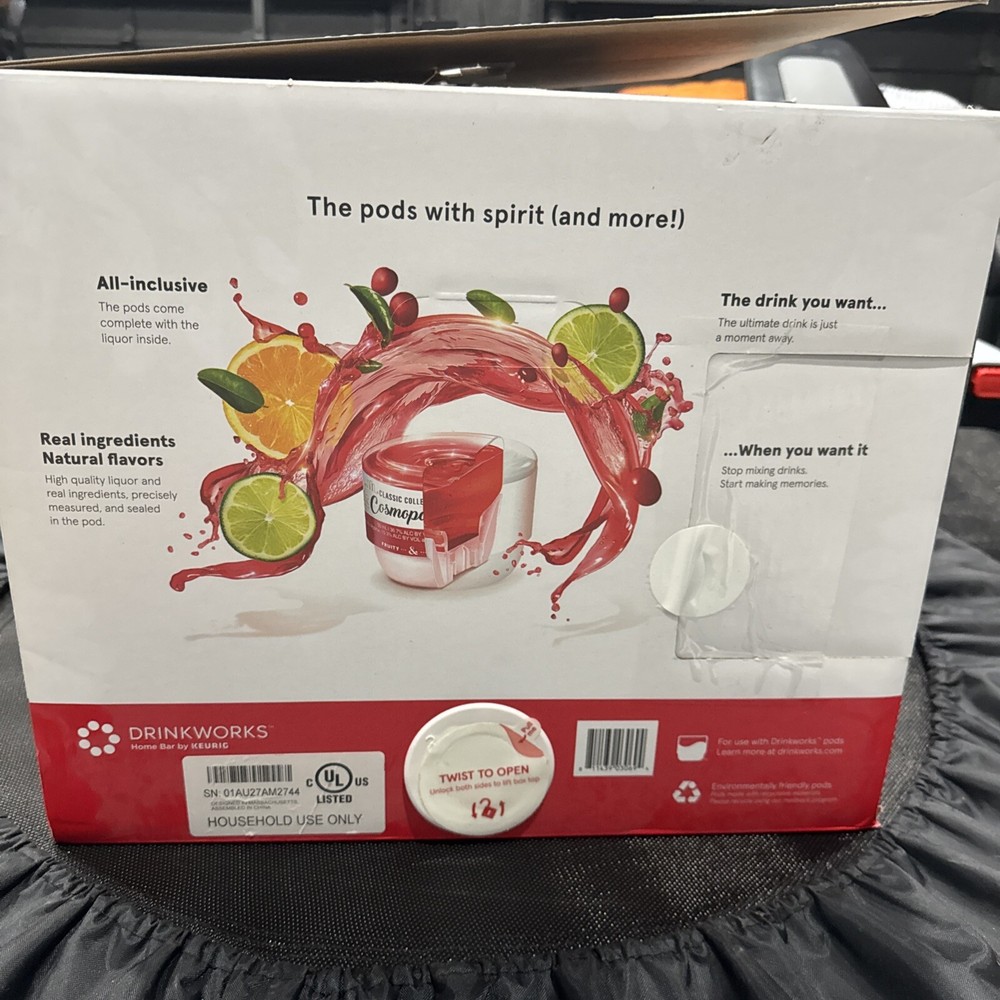 Keurig Drinkworks Home Bar Drinkmaker - Black - TESTED