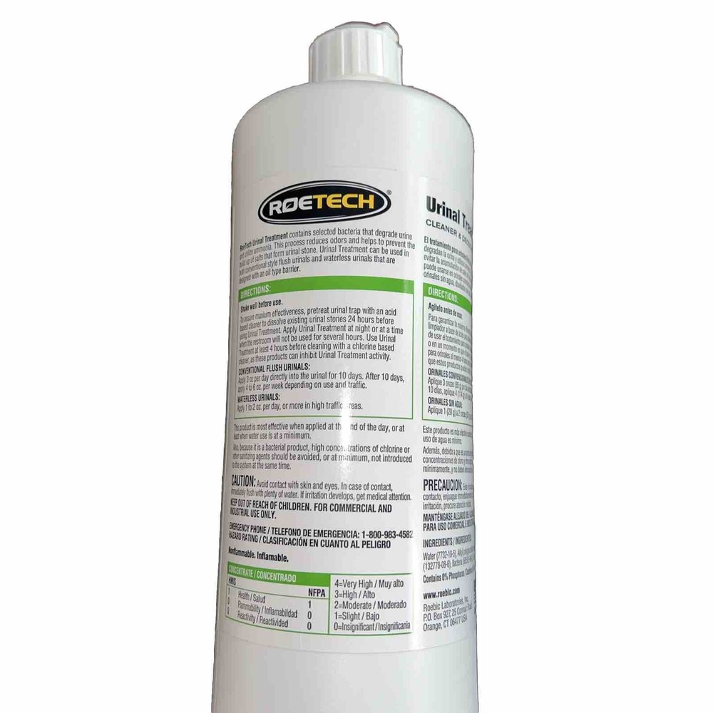 Roetech Urinal Treatment, 1 Bottle, 32 Oz NEW