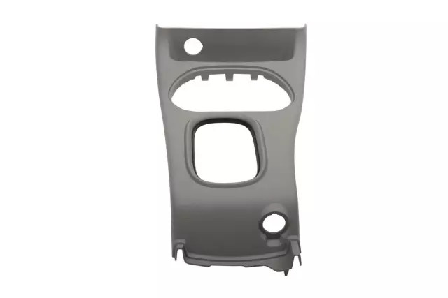 Light Gray Front Floor Console Transmission Shift Opening Trim Plate (15212344)
