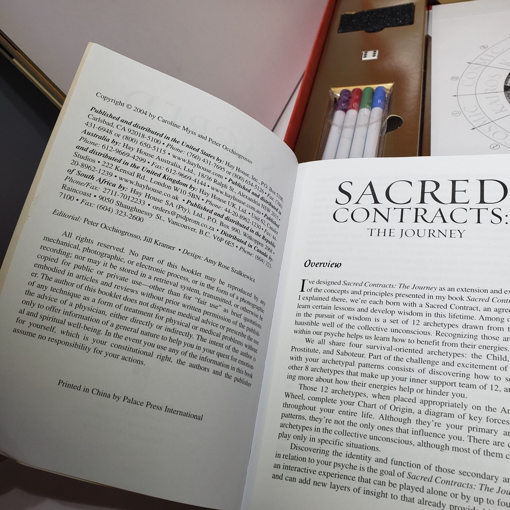 Sacred Contracts the Journey Interactive Tarot Cards Board Game Complete