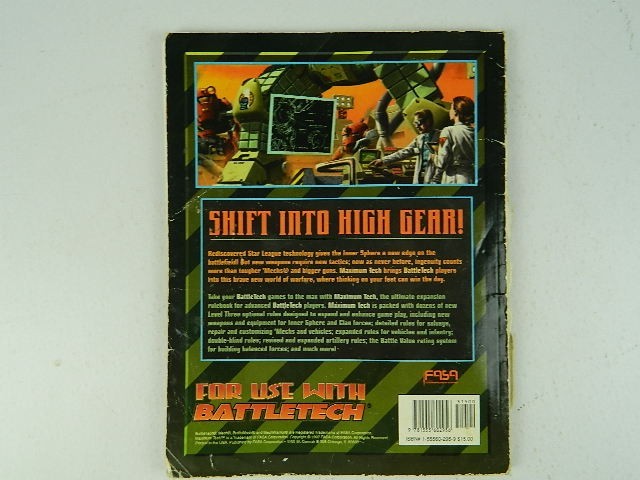 Battletech Maximum Tech FASA 1700