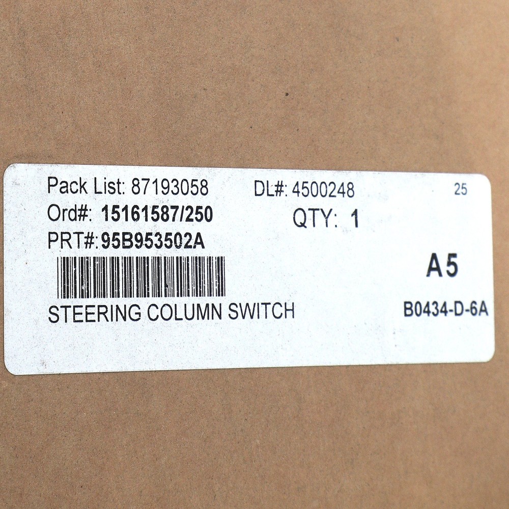 GENUINE PORSCHE Macan 2014-2018 Steering Column Switch Assembly 95B-953-502-A