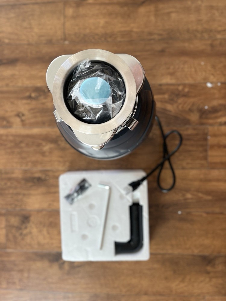 1HP Garbage Disposal with Air Switch, Stainless Steel Grinder, Quiet Tested Work