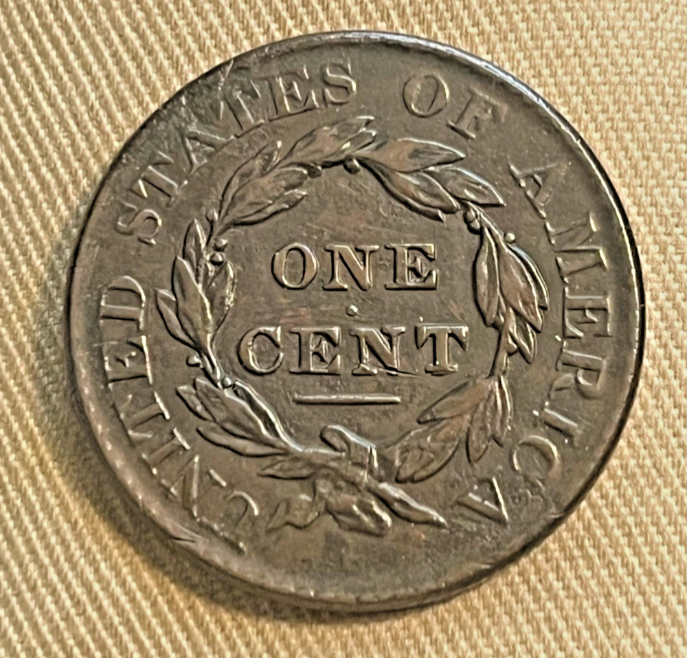 1827 Coronet head cent , better date & Grade
