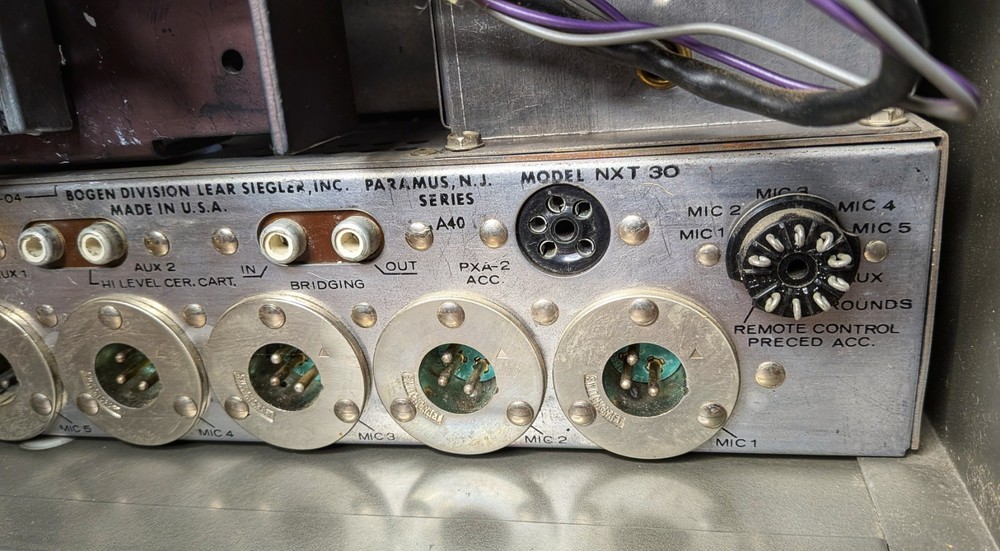 Lear Siegler Bogen NXT30 Custom Flex Amplifier w/CMP-1 Compressor - Tripped Fuse