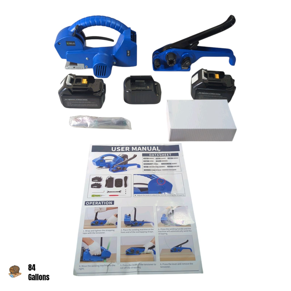 U.S. SOLID Semi-Automatic Strapping Machine Tools for 1/2-3/4 in PP PET Straps