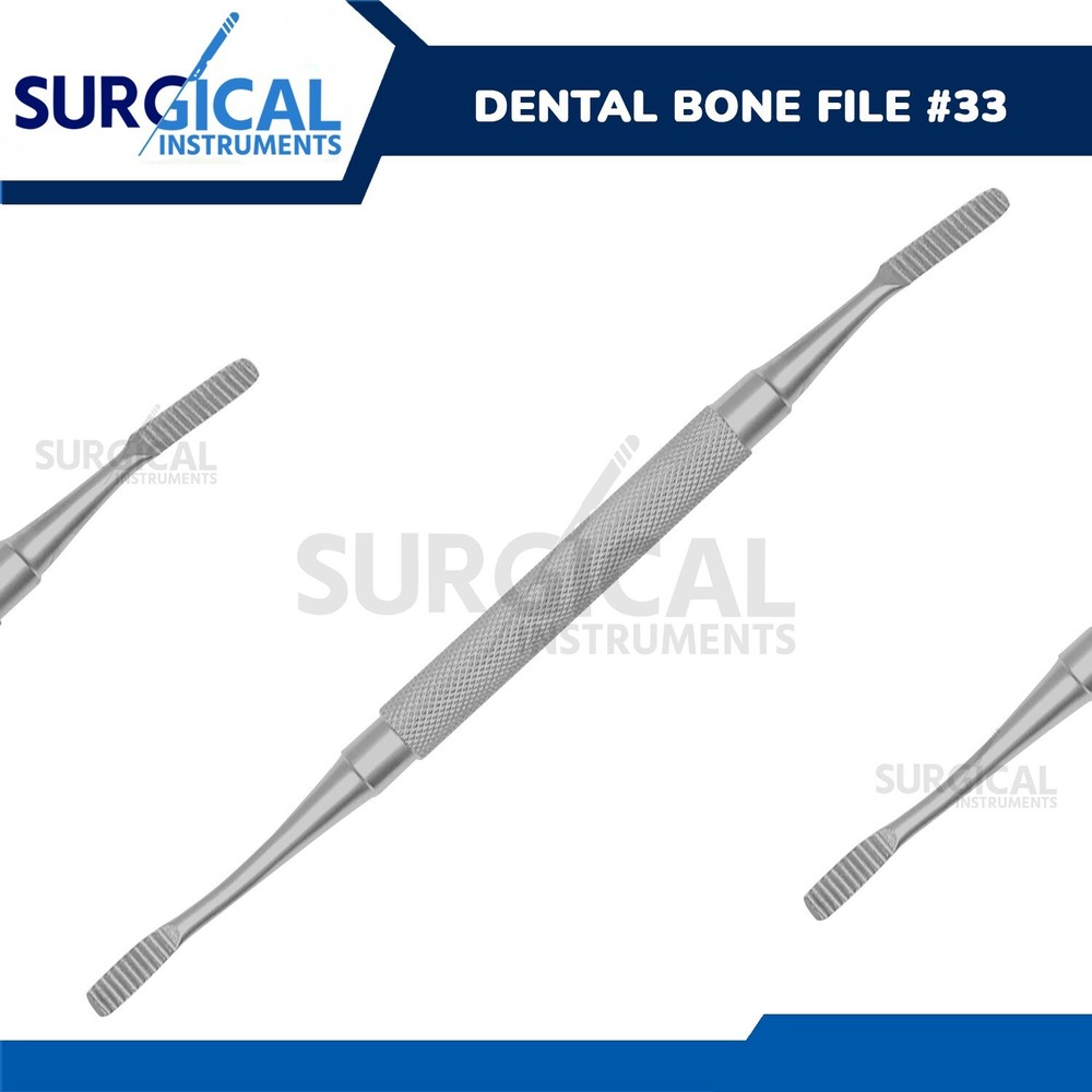 Bone File #33 Medical ENT Surgical Dental Instruments Stainless German Grade