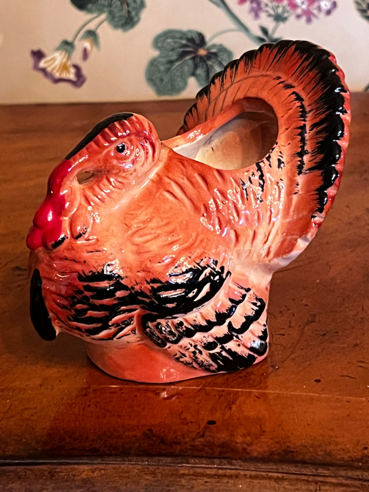 Vintage Ceramic Thanksgiving Harvest Planter Container