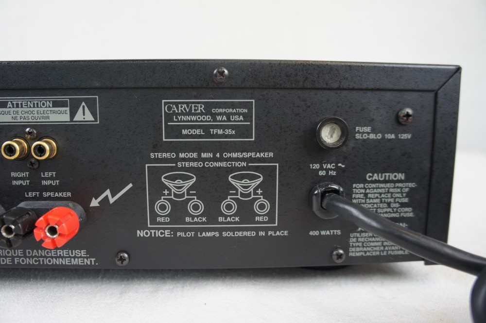CARVER TFM-35X POWER AMPLIFIER