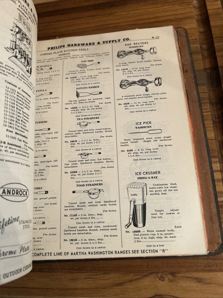 1954 PHIILIPS Hardware Tools Supplies General Catalog