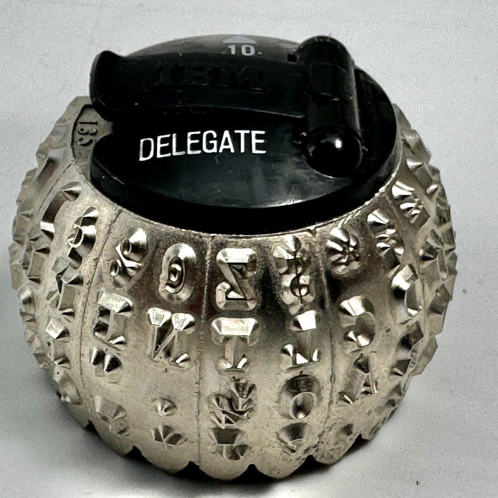 IBM Selectric Typewriter Element Ball Print Head 10 DELEGATE In Original Case