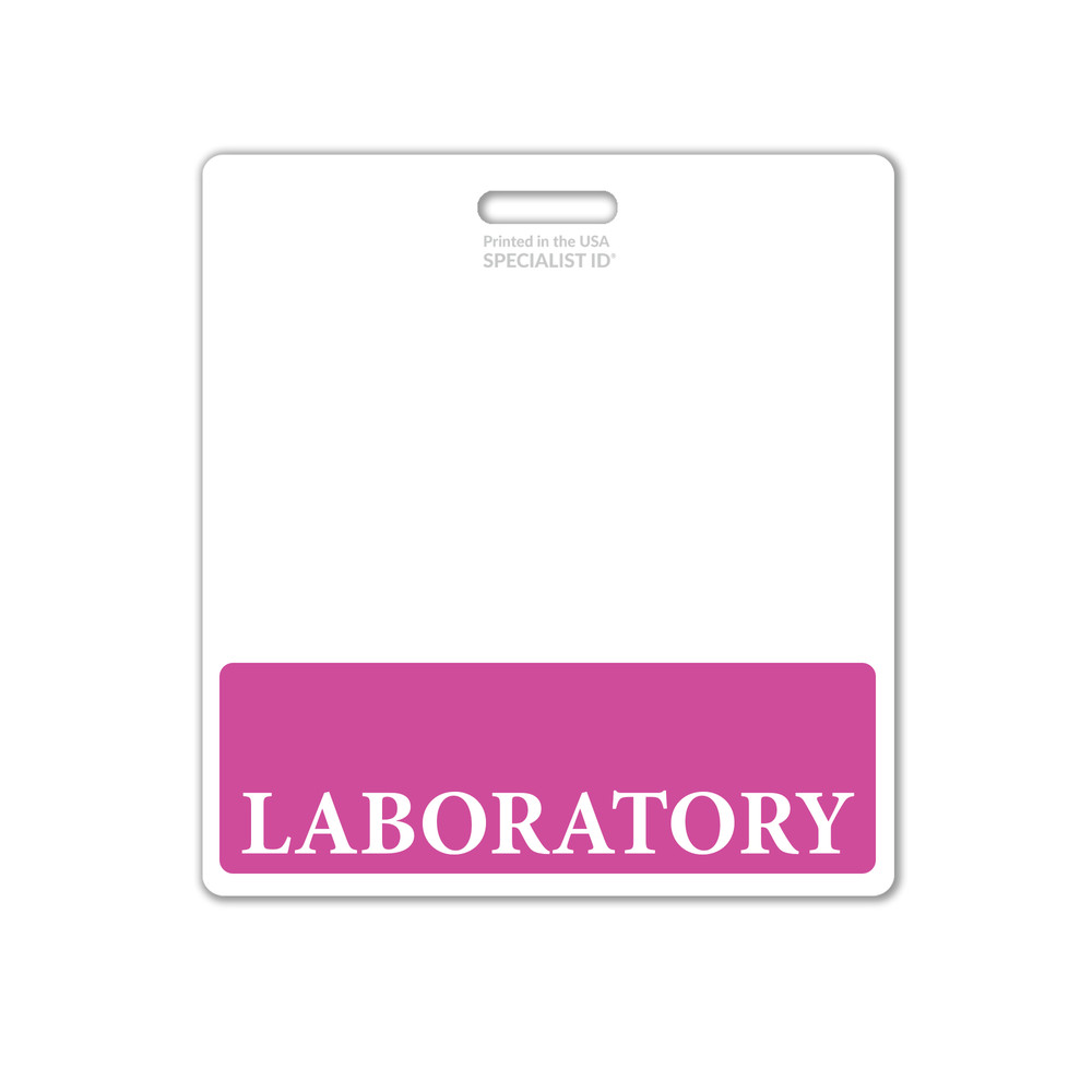 5 Pack - Laboratory Badge Buddy Oversized Horizontal XL ID Badge Backer