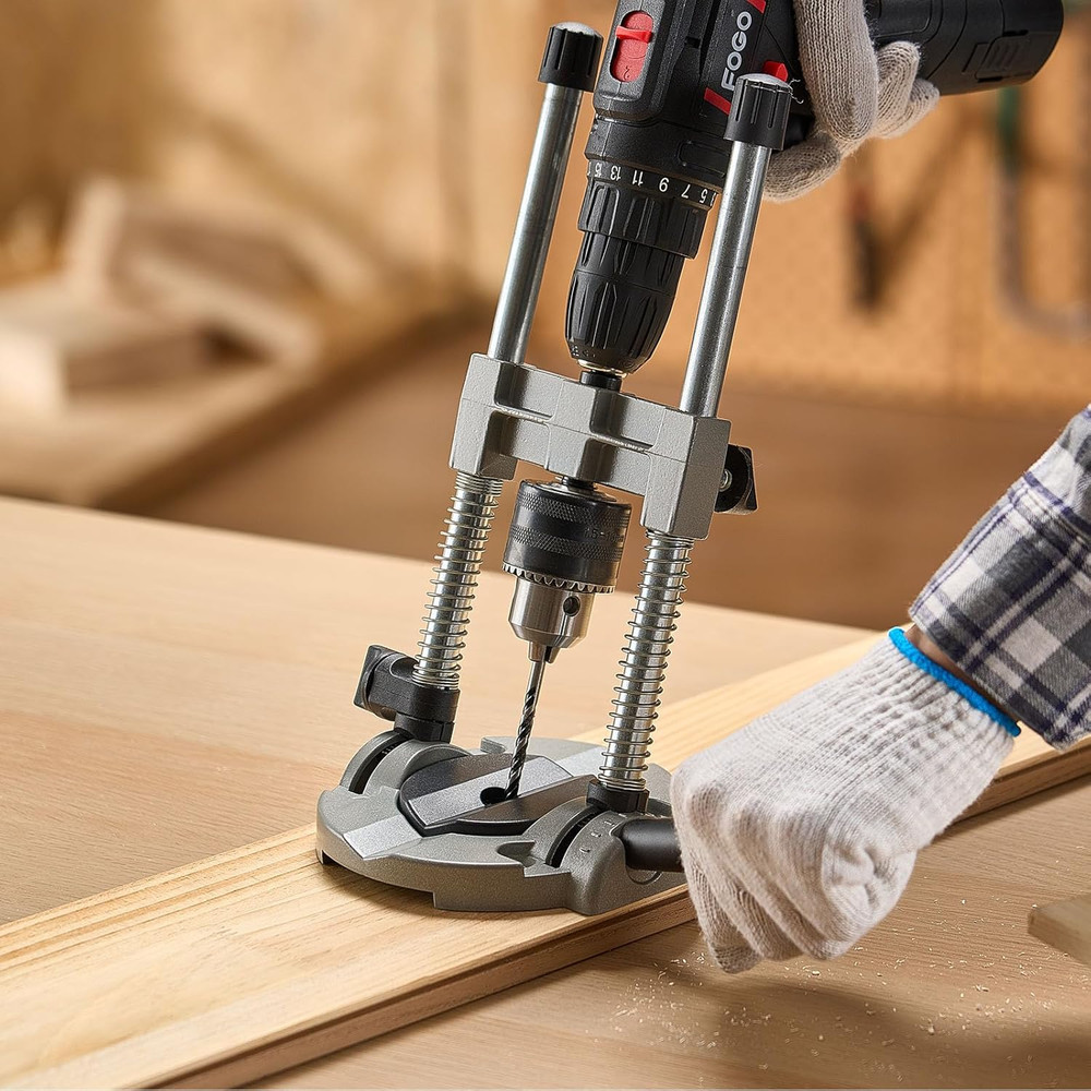 Drill Guide, Multi-Angle Press Portable Precision Drilling Guide Jig Attachment.