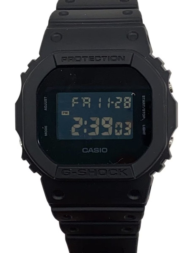 CASIO Quartz Wristwatch Digital Rubber BLK BLK SS DW 5600UBB
