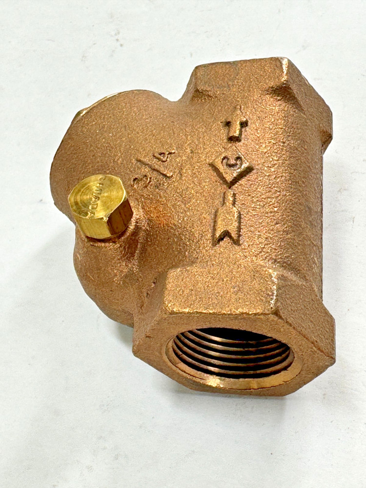 CRANE Fig: 36 Bronze Y-Pattern Swing Check Valve 3/4" NPT Thread 200-S / 400-CWP