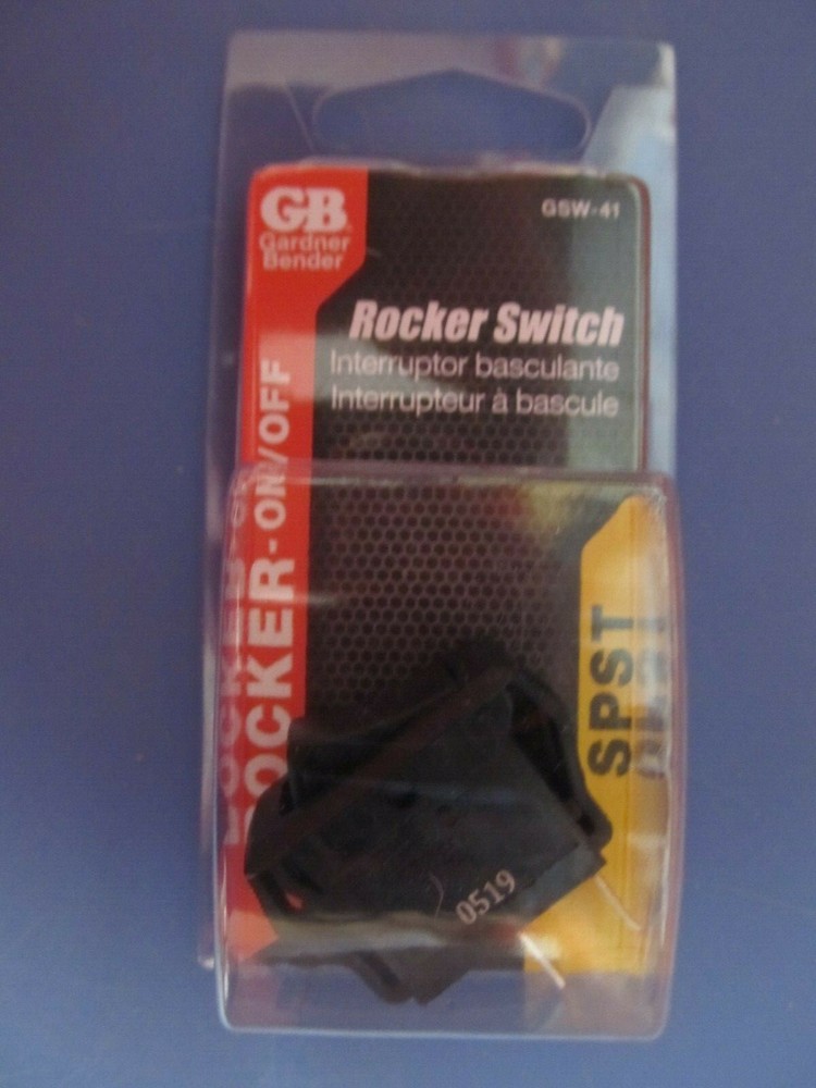 Gardner Bender Rocker Switch  SPST  On/Off  GSW-41   NEW
