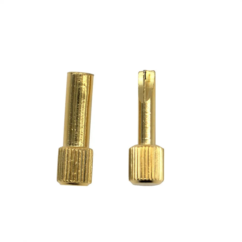 120pcs Dental Gold Plated Assorted Root Canal Pin Conical Screw Posts Kits