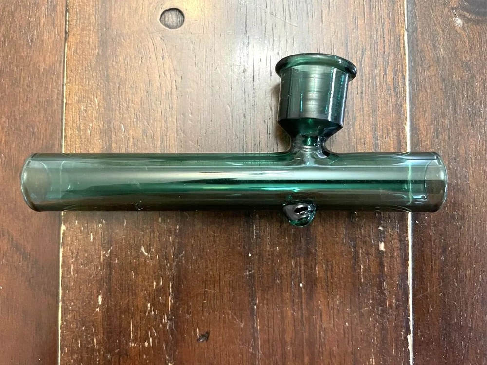 4.75" Glass Pipe Bowl Steamroller Lake Green