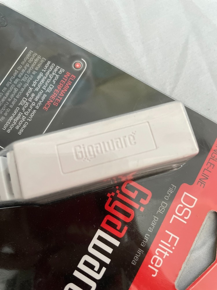Gigaware Single-Line White DSL Filter 2790101
