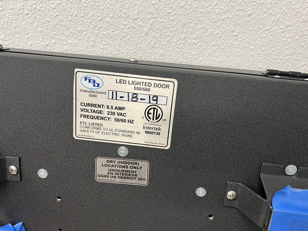 FBD FBD550 NEW LIGHTED DOOR