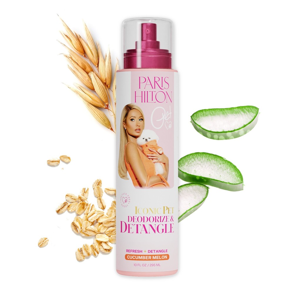 Paris Hilton PET Deodorizer & Detangler | Odor Neutraizer Cucumber Melon