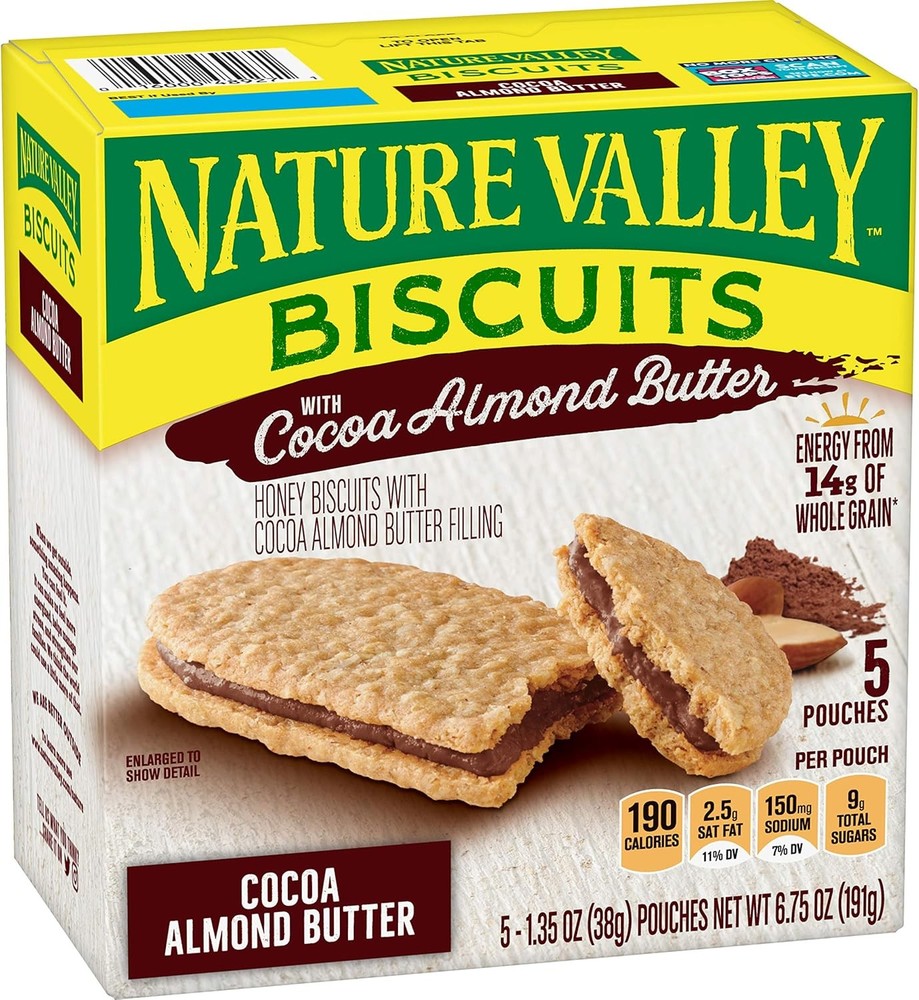 Valley Biscuits Cocoa Almond Butter, Breakfast Biscuits with Nut