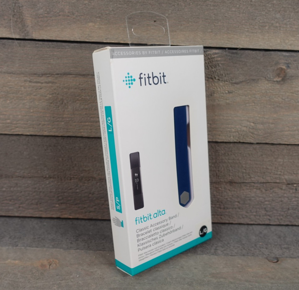 Fitbit Alta Navy Blue Classic Accessory LARGE Replacement Band - NEW SEALED!!