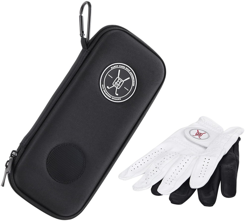 Handy Picks Performance Golf Glove Case - Gloves Holder That Black