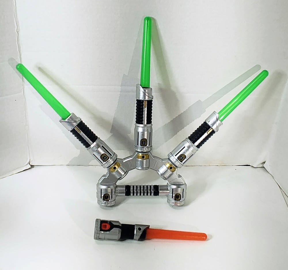 Hasbro Star Wars Mini Green Light Saber Multi Connector 5 Pieces