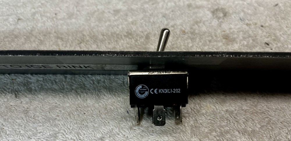1U custom rack panel with switch 1 RU black