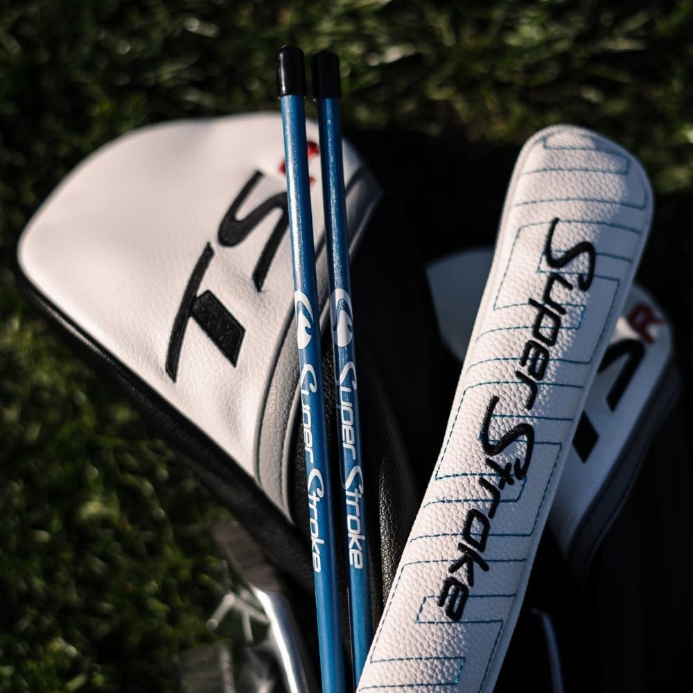 Golf Alignment Sticks 45" Fiberglass Rods, Full Swing Training Aid Kit, Help'...