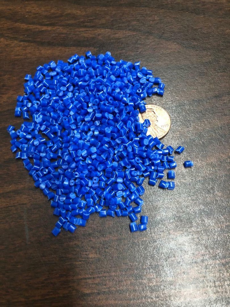 PP Plastic Pellets Polypropylene Resin Material Injection Molding Blue 45 Lbs
